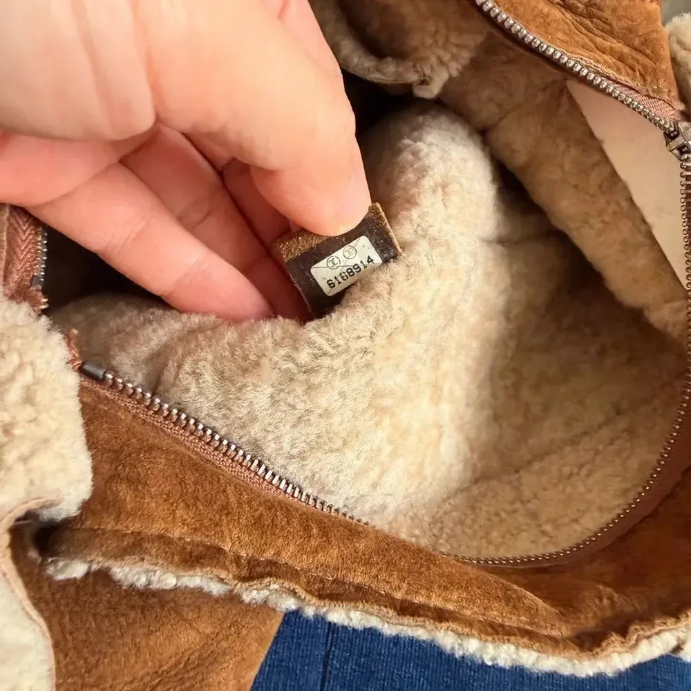 CHANEL Sheepskin Sherpa Shoulder Bag